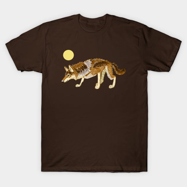 Steppe Wolf Canis lupus campestris #1 T-Shirt by belettelepink